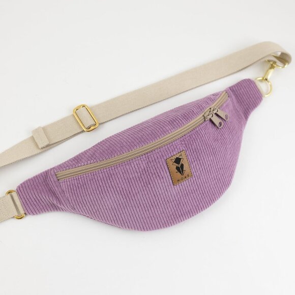 N.O.A.S Handmade Lilac Hip Crossbody Bag Fanny Pack Medium - Picture 1 of 8